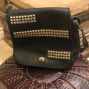 *one day sale* Vintage embellished coach messenger bag